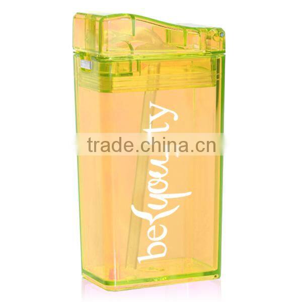 240ml/8oz good healthy rectangle shaped children plastic drink box with straw