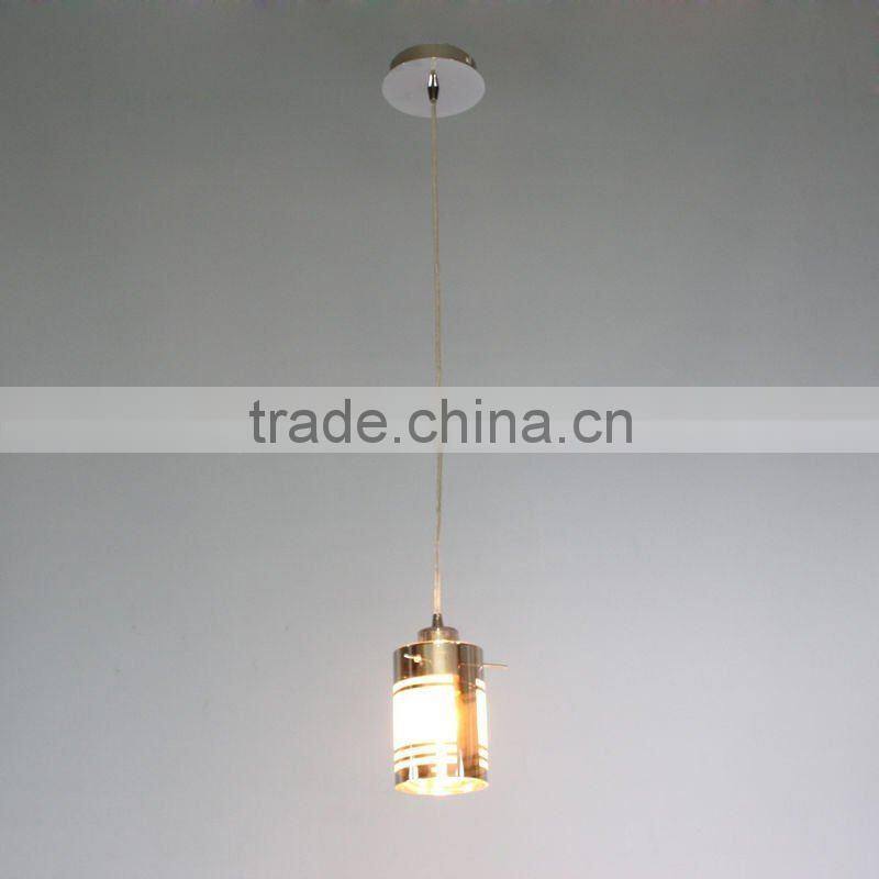 Contemporary single hanging lamp& glass pendant