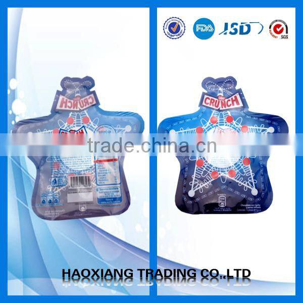 strange shape plastic bag for food