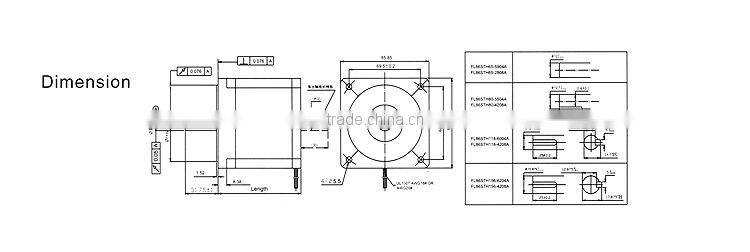 86mm High Power Hybrid Stepper Motor/1.8 Degree Stepping Motor 86STH156-6204B