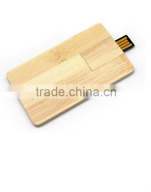 Promotional Gift Wooden Wooden Business Card USB Flash Drive