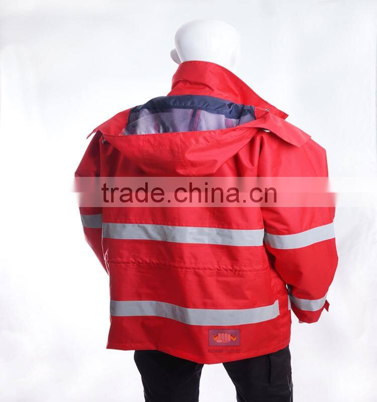high visibility poly-cotton outdoor emergency resuce clothing