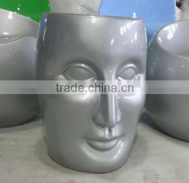 art studio stylish decoration fiberglass face stool