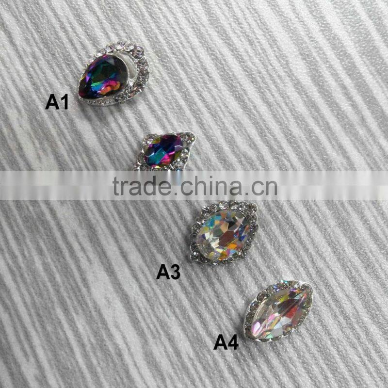 2016 New & Fashion Colorful Nail Art Alloy Rhinestone Decoration New Nail Crystal