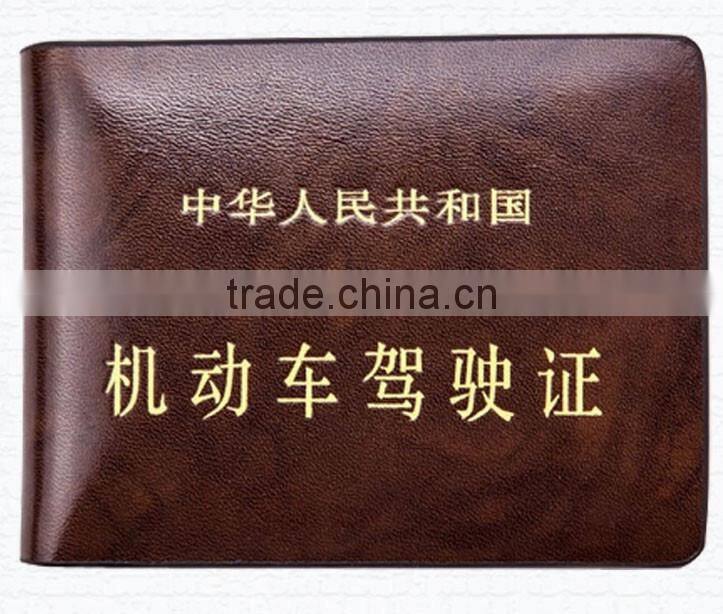 waterproof pu leather id card holder,leather name badge holder work License case