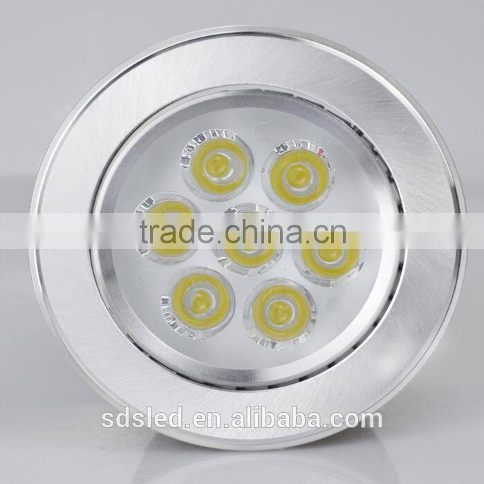 LED Ceiling light round silver high power 7w led ceiling down light led led ceiling down light led