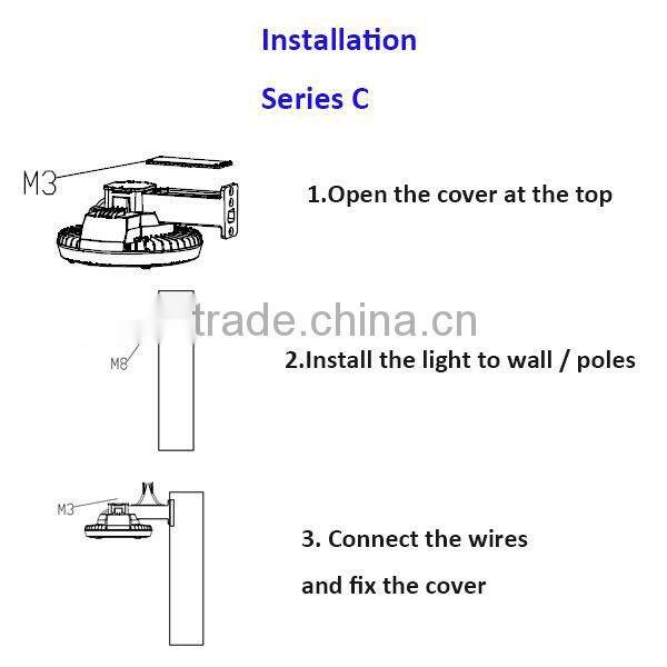 2015 UL led high bay light 100W retrofit led highbay for industry factory use