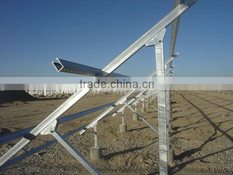 hot dip galvanizing ground pv solar mounting structure China solar mounting brackets