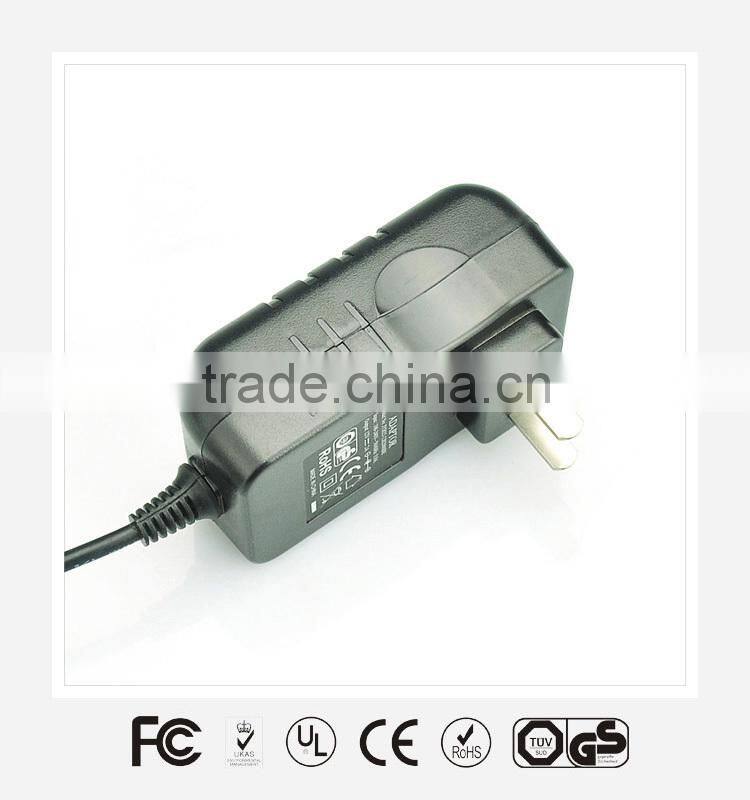 CE ROHS FCC Certification UK USA plug 12v 2a ac adapter,travel adapter