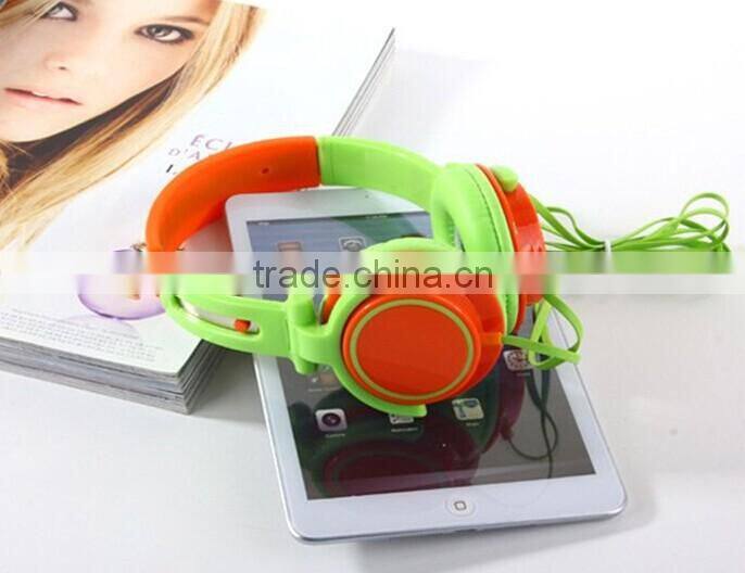 colorful promotion headphone / headsets for iphone/mp3/ipad