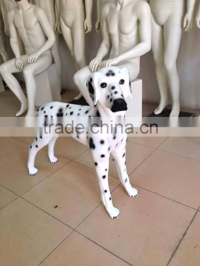 Fashion fiberglass display mannequin dog statues for sale