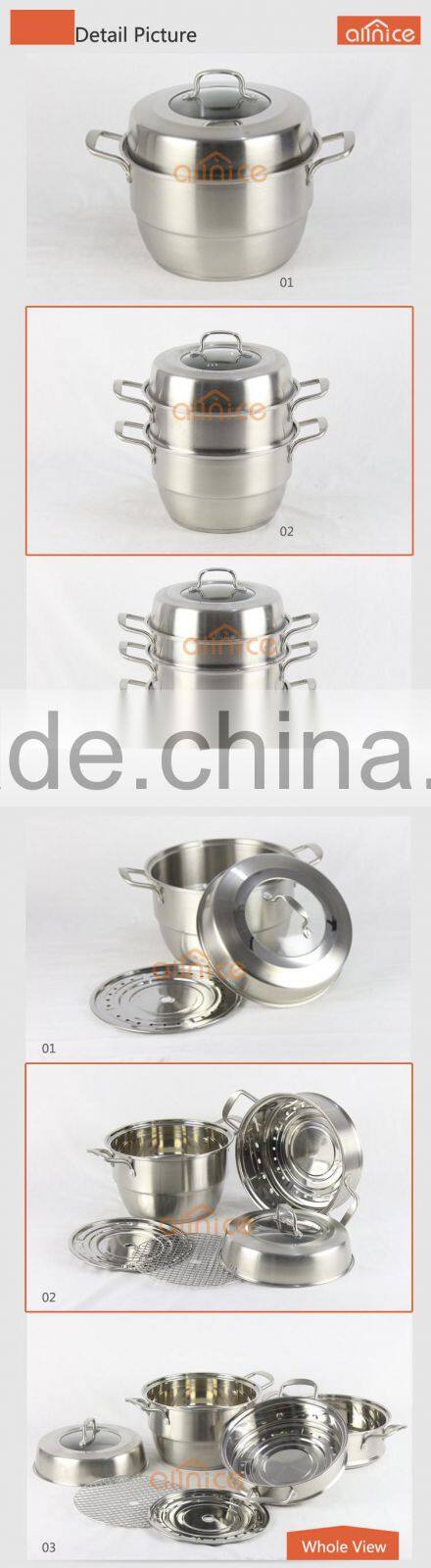 Allnice- German Quality standard high quality steamer pots with matt finish