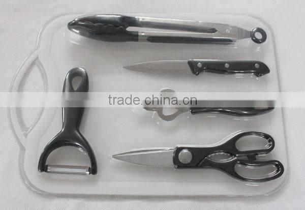 6PCS Kitchen Knife Set With Cutting Board/Household cut Fruit and vegetable Set/Kitchen Tool Accessaries FOR PROMOTION HA59012