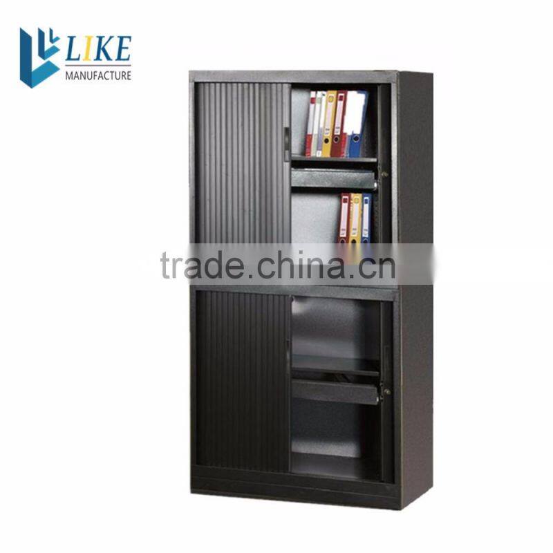 Office furniture with rolling door low metal storage cabinets