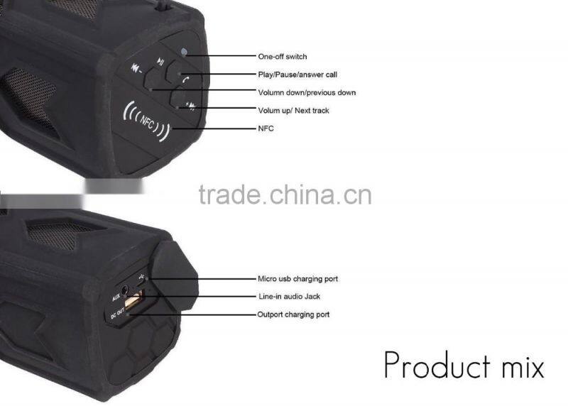 Best bluetooth speaker with led light portable Waterproof wireless bluetooth speaker