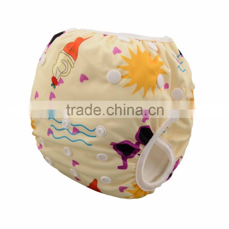 Alva New Pattern Summer Beach Style Swim Diaper Reusable Swimming Diaper