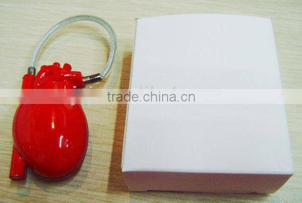 New design heart shape lock,Resettable Luggage Lock, Combination Lock CH-015