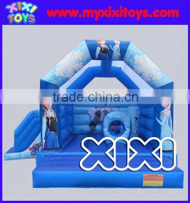 2016 popular frozen theme inflatable bouncer, inflatable bouncy castle for kids