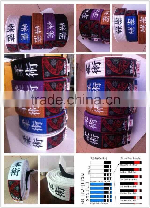 China wholesale good price custom bjj belts