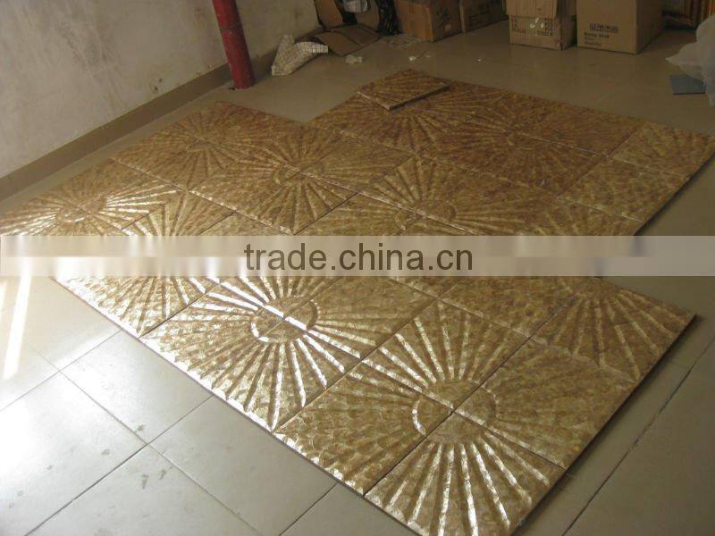 Gold capiz shell sheet with special shape