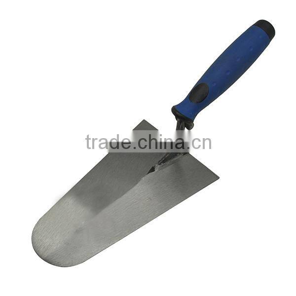 160mm Carbon Steel Blade Bricklaying Trowel with Soft Grip, , Garden Spatula