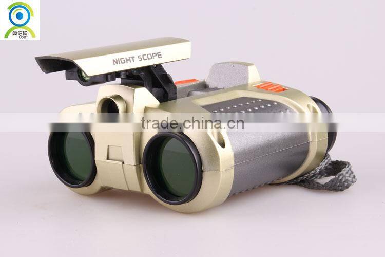 Fashion 4x30 sky-watch telescope, kids binoculars with pop-up light