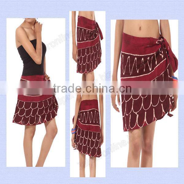 Beach Wear Mini Wrap Skirt