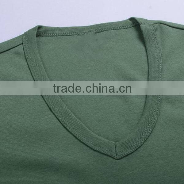New ! hot sale men deep low cotton v-neck t-shirts (lyt-04000118)