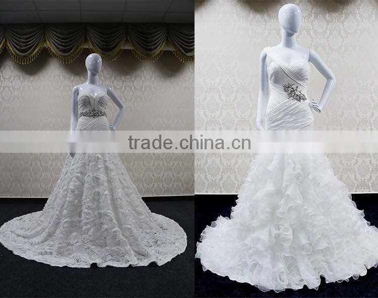 Simple Sex Crystal Wedding Dress 2016