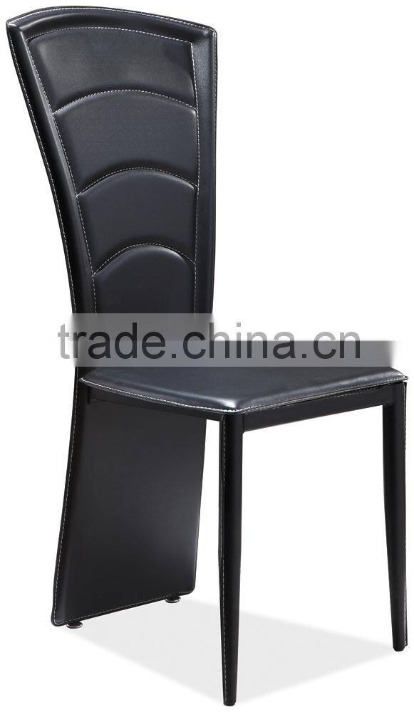 Z652-1 Modern Black Leather Dining Chair