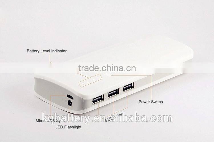 trendy portable charger power bank 10000mah external battery charger