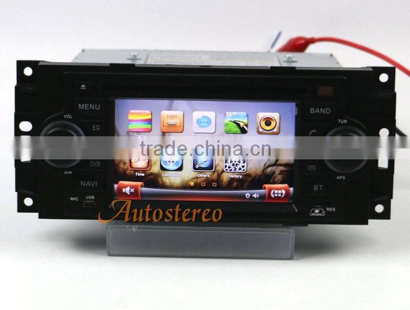 Wince CE6.0 Car Multimedia GPS Navigation System For Jeep Dodge Chrysler car DVD Player video car stereo With Radio 3G BT TV