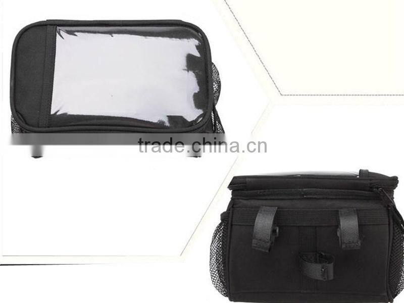 Popular Darable Waterproof Polyester Bicycle Bag Front Frame Tube Handlebar Bag