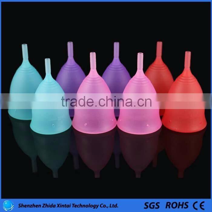 Reusable Soft Gental Silicone Menstrual Cups for Lady Menstruation Period