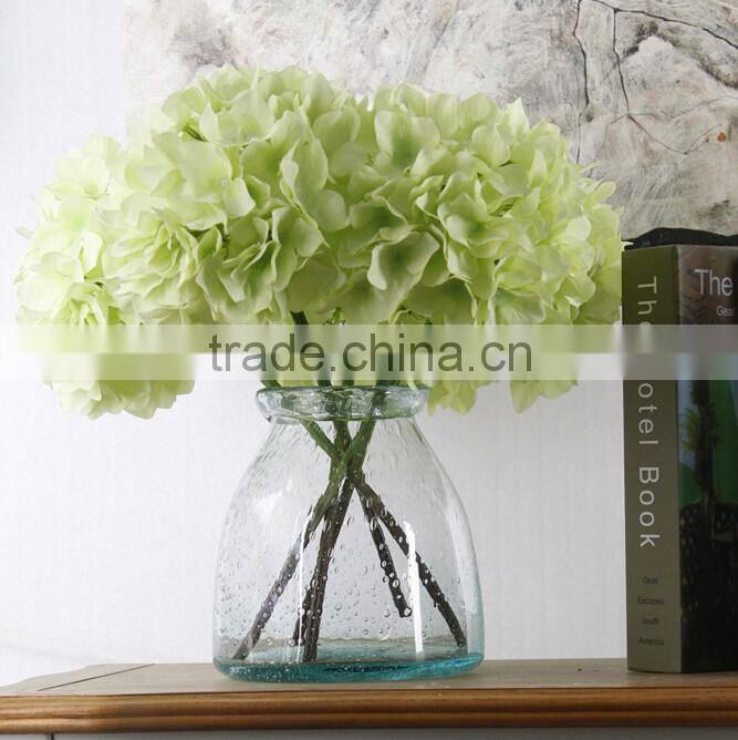 Wholesale Cheap Real touch silk artificial flowers wedding flowers single stem hydrangea