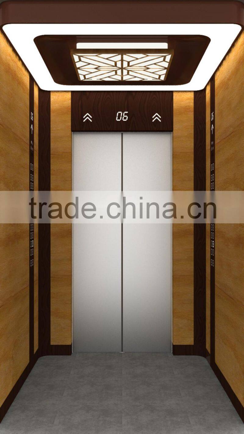 Hair line stainless steel Passenger/Home/Recidential lifts/elevator manufacture