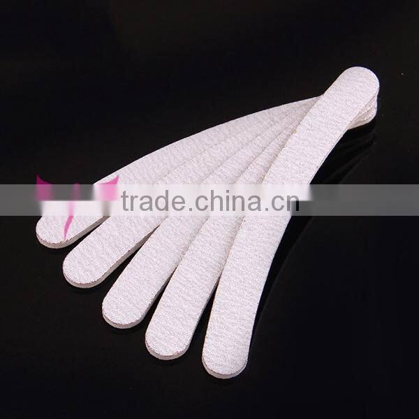 Hot design single white color nail file,cheap nail file for nail art