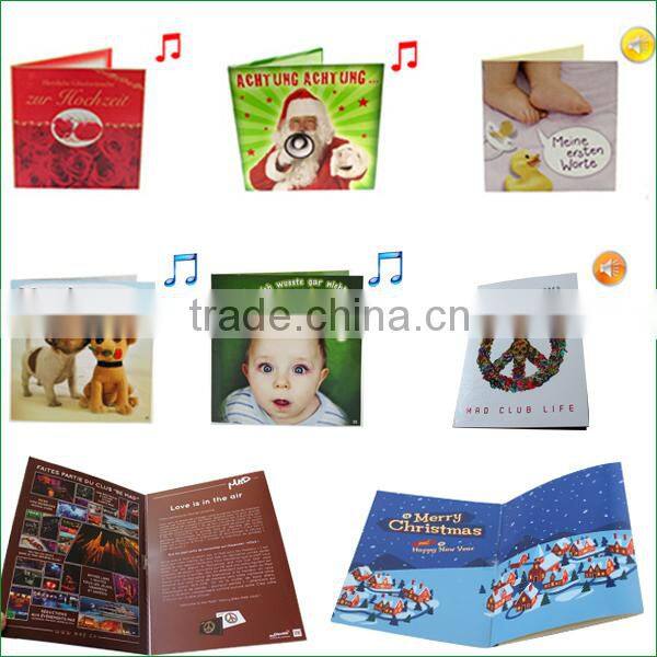 happy day paper talking cards 4 color printing
