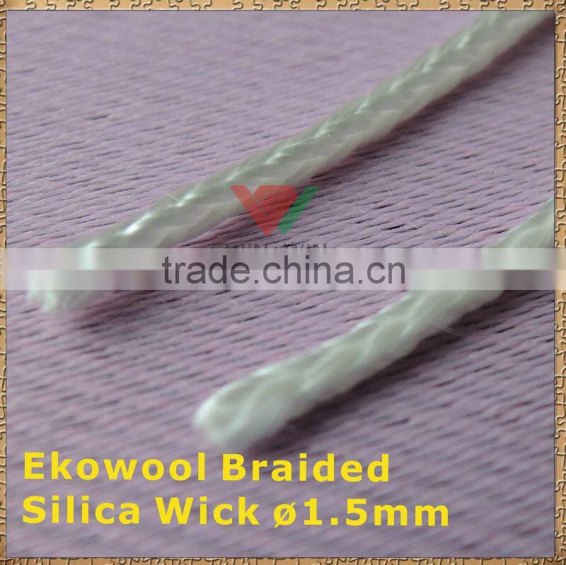 High Promotion Braided 1.5mm silica cord for E cigarette Ekowool silica cord All kinds of Atomizers