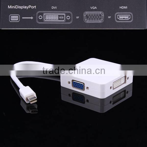 Mini Display Port Thunderbolt to DVI VGA HDMI Adapter cable