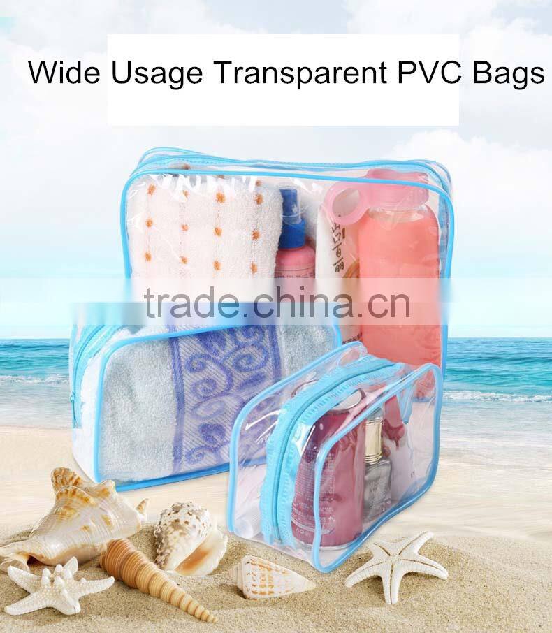 convenient slight plastic bags with smooth zipper for everything like the sationery, bathroom products, gift packaging, cosmetic