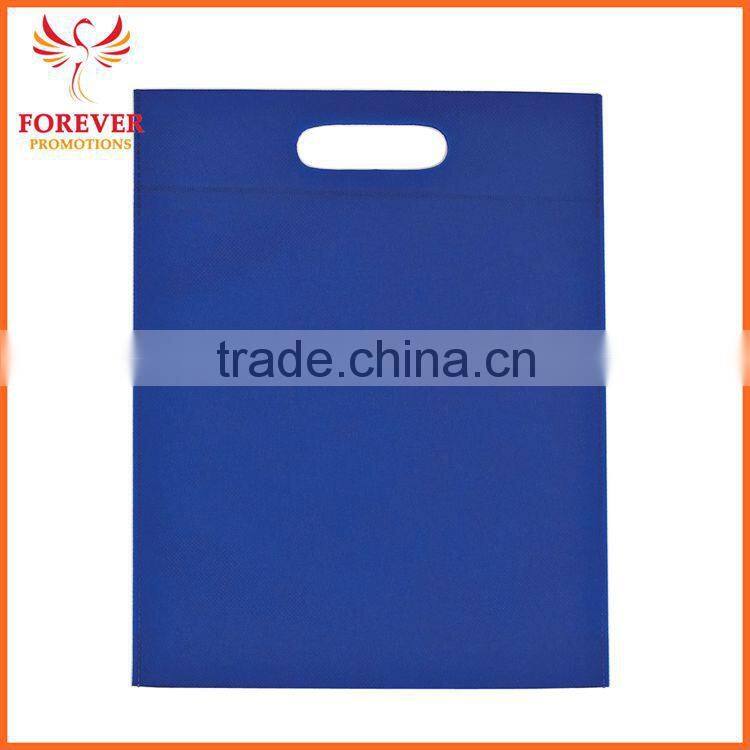 China Cheap Blank Shopping Bag Non-woven Punch Die Cut Tote Bag For Conference Exhibition For Sale