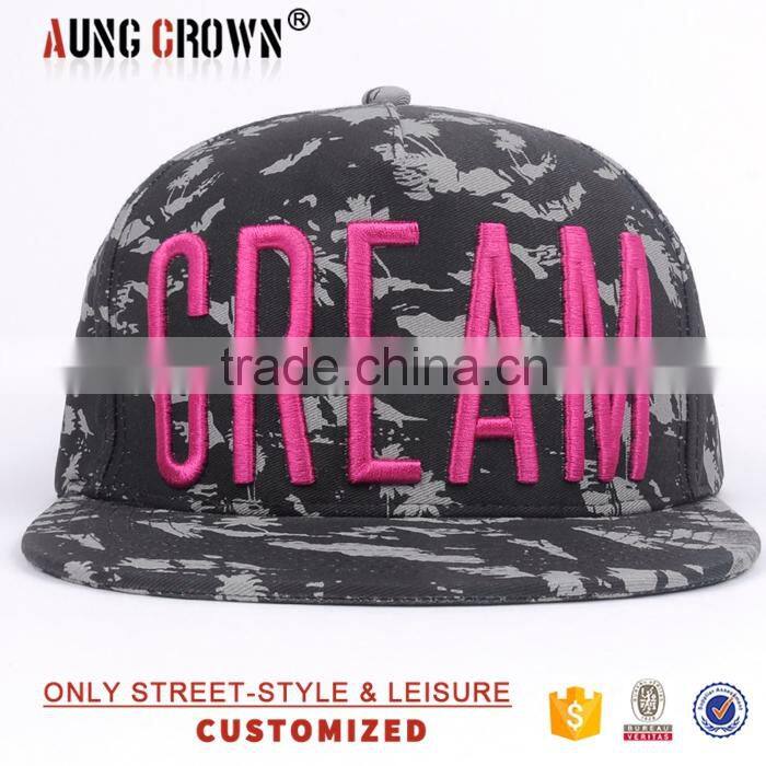 embroidery snapback cap/custom snapback cap/3d embroidery snapback cap