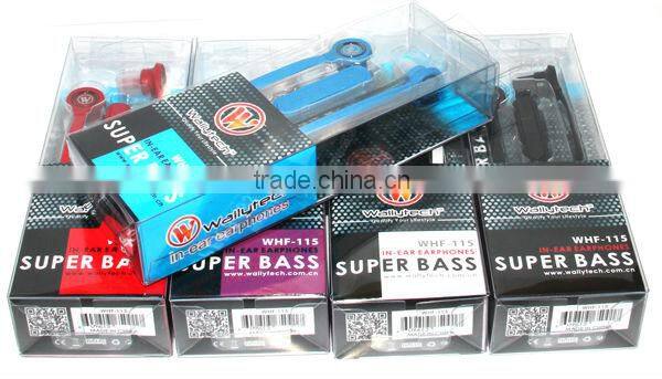 Hot sale flat cable in-ear earphone With Volume Remote