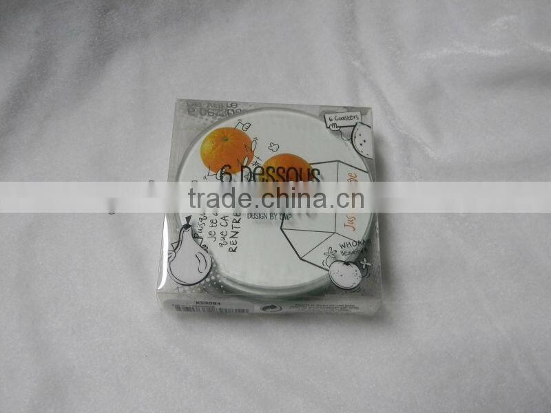 fruit pattern tempered glass cutting boards/chopping boards
