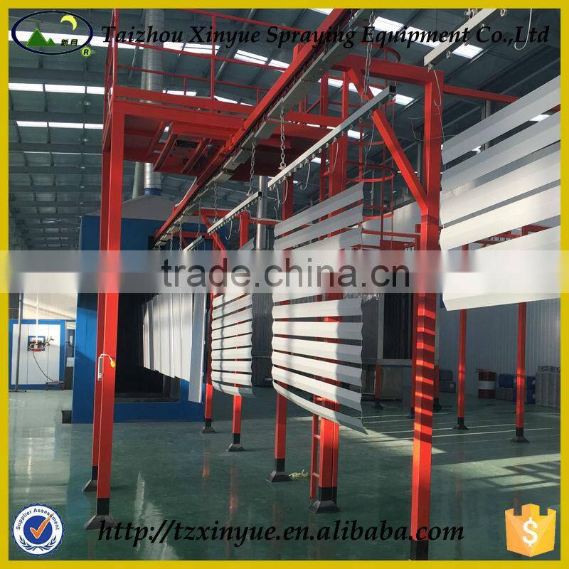 Aluminum extrusion powder coating line