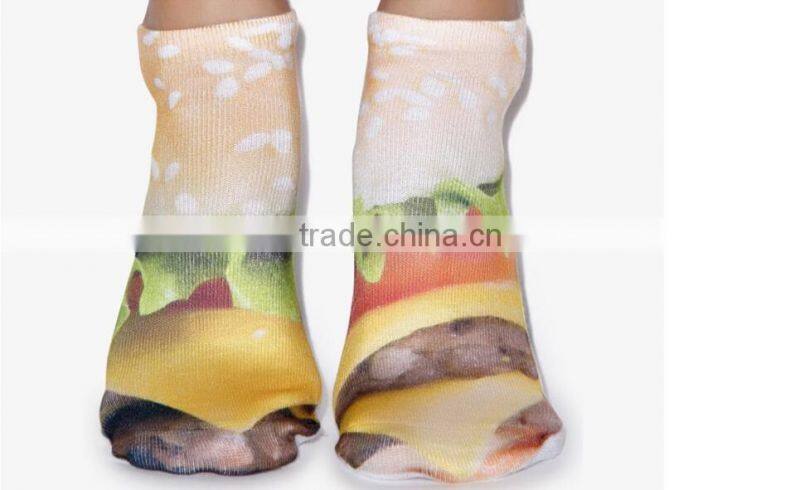 No Show Custom Sublimation Photo Print Socks
