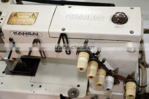reconditioned used 1412 coverstitch interlock white color kansai special industrial sewing machine