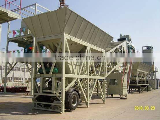 mobile mini concrete batching plant,25m3h ready mixed plant,portable mini plant