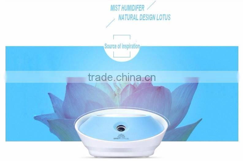 50ml DC5V mini portable lotus shape air humidifier /mini air purifier